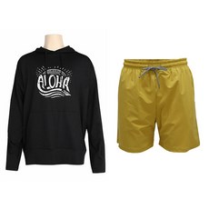 VENDIS 男士馬爾地夫連帽防磨衣上衣 C274 + Sided 海灘褲 M613 套組