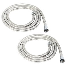 Spaon 金屬淋浴軟管銀色 1.5m, 2個