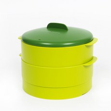 Tupperware 多功能雙層蒸煮鍋, 綠色, 1個
