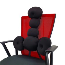 BODY4U 素色腰靠墊, 黑色