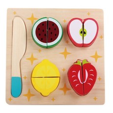 廚房遊戲 原木拼圖 水果 21023, 水果(21023)
