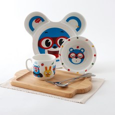 ZEN 슈퍼잭 키디 식기 세트, 야미야미, 식기 5종, 1개