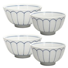 Aika 簡單的花蕾航空服務套組兩人, 混色, 飯碗 2入+大碗 2入