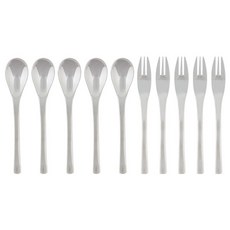 NICOTT 少即是多茶匙+茶叉套組, 1組, 茶匙 5p + 茶叉 5p