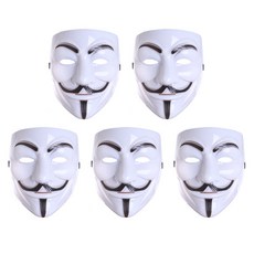 Livingda V怪客面具 5入, 白色