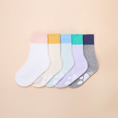 HI BABY CLUB 男孩童雙色襪子 5雙