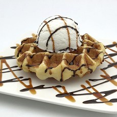 DONT EAT 義式冰淇淋鬆餅模型 2 + 方形盤套組, 混合顏色