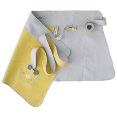 cuby n mom 可愛肩帶式揹帶 7分, 黃色