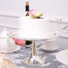 SMPARTY銀色蛋糕托盤 小, 單色, 1套