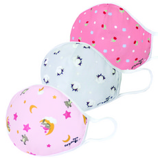 孩童印花立體棉質口罩 3入