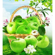 JoyJasu 11CT 豐饒女神印花十字繡 DIY 套組 200401, 綠色