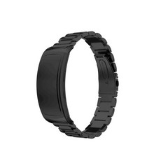 DC NET WORK Galaxy Gear Fit 2 Pro金屬錶帶 g0018, 黑色的, 1個