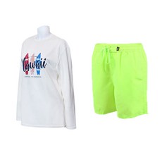 VENDIS 男士夏威夷長袖防磨衣 C264 + 海灘褲 A105 套組