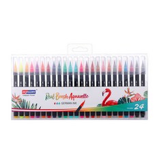 SKYGLORY 水溶性彩色毛筆 24色 1套