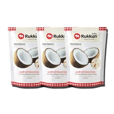 Rukkun 椰子片, 60克, 3個