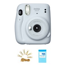 instax 拍立得 Mini 11 Instant Camera M11 + Photo Line + Clamps 6p + 1-stage Mini Album Set, M11（冰白）, 1套