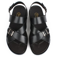 ChrisJ 男款真皮涼鞋