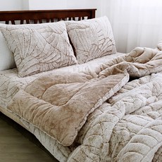 Thezashop 優質拉絲超細纖維貂皮被 10mm, 淺褐色