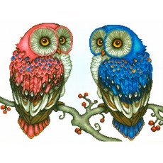 JoyJasu 14CT 套裝 幸運貓頭鷹 170501, 1個, 混合色