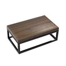 ZICCO 멜라민 플레이팅 스탠드 8cm, 월넛우드, 1개