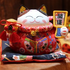 INTODECO 成功幸運紅色招財貓福貓雕像, 混合顏色