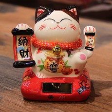 INTODECO 幸運與福氣 自動招財貓 招福貓 86481, 混合色