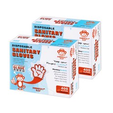 Monkey Lab 大容量衛生手套 400入, 2個, 400個