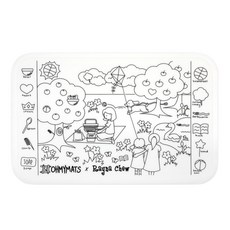오마이매트 컬러링 식탁 매트 Small, 공원에서, 1개