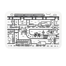 Ohmymats 為桌著色 Smart Mat L, 噓噓噓