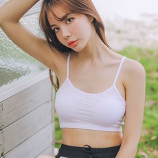 글램공감 리오셀 고무줄밴드 끈 브라탑