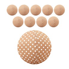 아하토이 아가방 봉제공 150mm x 10p, 도트브라운, 1개