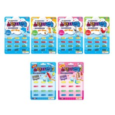 Licious Toys 海綿膠囊 沐浴玩具6件組, 混色