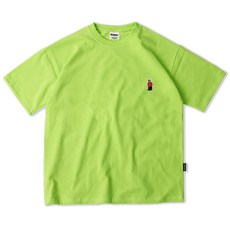 오티디 남녀공용 USA 테디자수 패치 반팔 티셔츠