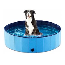 攜帶式可折疊寵物游泳池 L號, 1個, 藍色