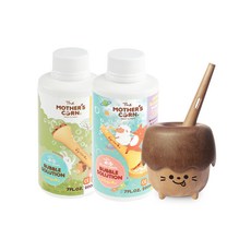 媽媽玉米室內泡泡液200ml+室外泡泡液200ml+Udi Tori吹瓶工具隨機發貨, 混色, 1套