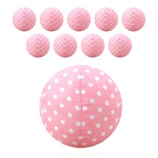 아하토이 아가방 봉제공 90mm x 10p, 도트핑크