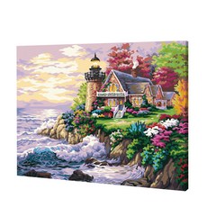 ABIRAM 海邊城堡DIY傑作油畫套組