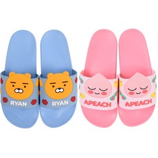 LILFANT KAKAO FRIENDS 造型拖鞋 Ryan款+Apeach款, 1套