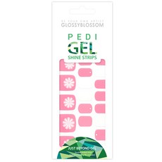 GLOSSYBLOSSOM 黏貼式凝膠足部美甲貼, 甜美花漾, 1個
