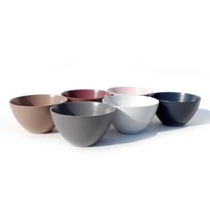 PIBELU 素色陶瓷碗, 粉色、香檳色、奶油色、灰色、午夜藍、酒紅色, 6個