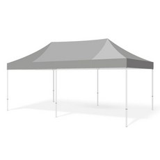 홍캐노피 프리미엄 스테인레스 캐노피 접이식 행사용 천막 2 x 4 m, 회색, 1개