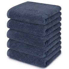 코튼하우스 프리미엄 호텔타올 200g 40수 코마사, 진블루, 5개