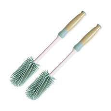 hibee 矽膠直立式奶瓶刷, 2入, 薄荷色