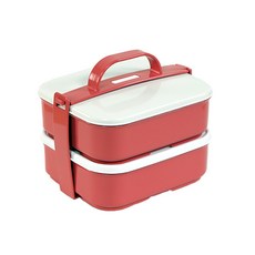 doble PEAK 雙層便當 大, 藕粉色, 1個