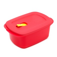 Tupperware Easy Square Range 容器紅色 1.7L, 1個
