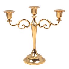 市集感性 復古三燭台, 金色
