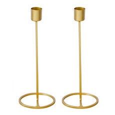 市集感性 簡約線條 燭臺 25cm 2入, 單一顏色