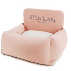 퍼피엔젤 안지오네 린넨 반려동물 카시트 PA-TR006 L, 508 PINK, 1개