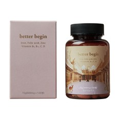 better day better begin補鐵錠 藍莓味, 72g, 1罐