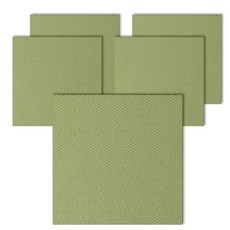 DING DONG PET 寵物方形防滑拼墊 5入, 綠色